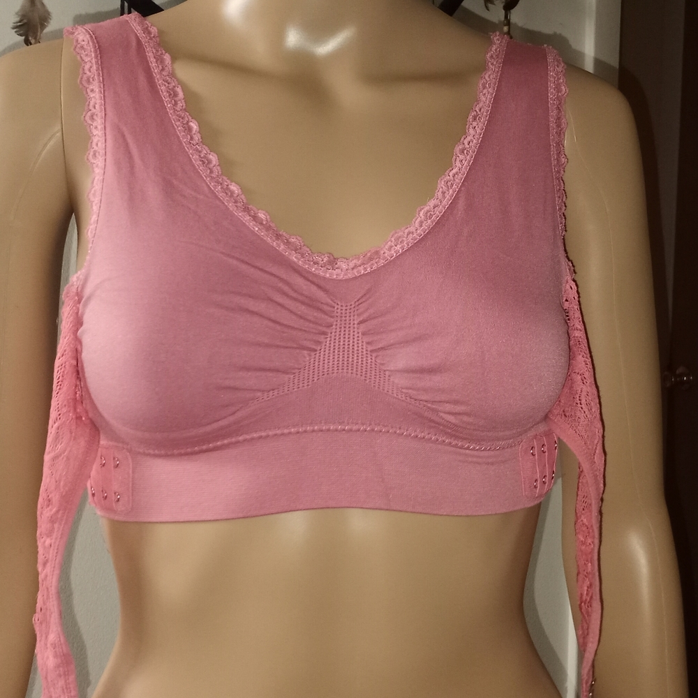 Pink Wrap Bra - Picture 3 of 5